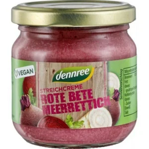 Pate vegetal cu sfecla rosie si hrean BIO Vegan 180g Dennree