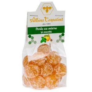 Perle cu miere si menta 100g Albina Carpatina
