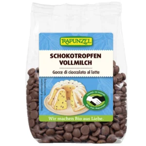 Picaturi ciocolata BIO din Lapte Integral 100g Rapunzel