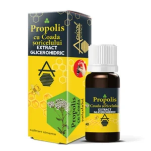 Propolis glicerohidric cu Coada Soricelului 30 ml Apicolscience