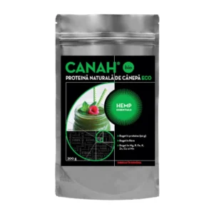 Pudra proteica de canepa ECO 300 g Canah