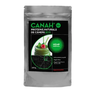 Pudra proteica de canepa ECO 500 g Canah