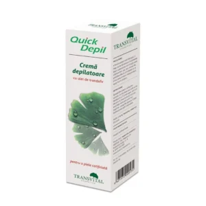 Quick Depil - Crema depilatoare cu ulei de trandafir 125 ml Transvital