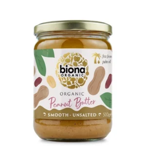 Crema de arahide smooth fara sare Bio 500g Biona