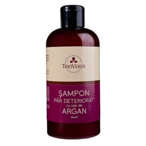 Sampon pentru par deteriorat cu ulei de Argan virgin organic 250ml Trioverde