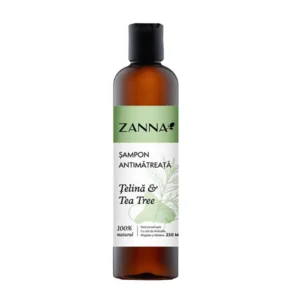Sampon antimatreata cu extract de telina si tea tree 250ml Zanna