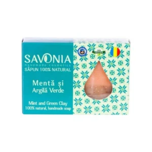 Sapun cu menta si argila verde 90g Savonia