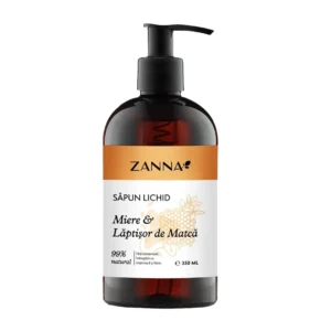 Sapun lichid cu miere si laptisor de matca 330ml Zanna