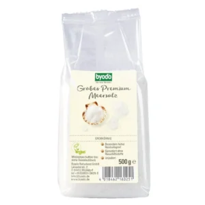 Sare de mare neiodata grunjoasa BIO 500g Byodo