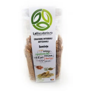 Crackers integrali cu seminte 100g LaBiscuiterie