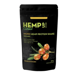 Shake proteic Imuno Hemp Up cu canepa si catina ECO 300 g Canah