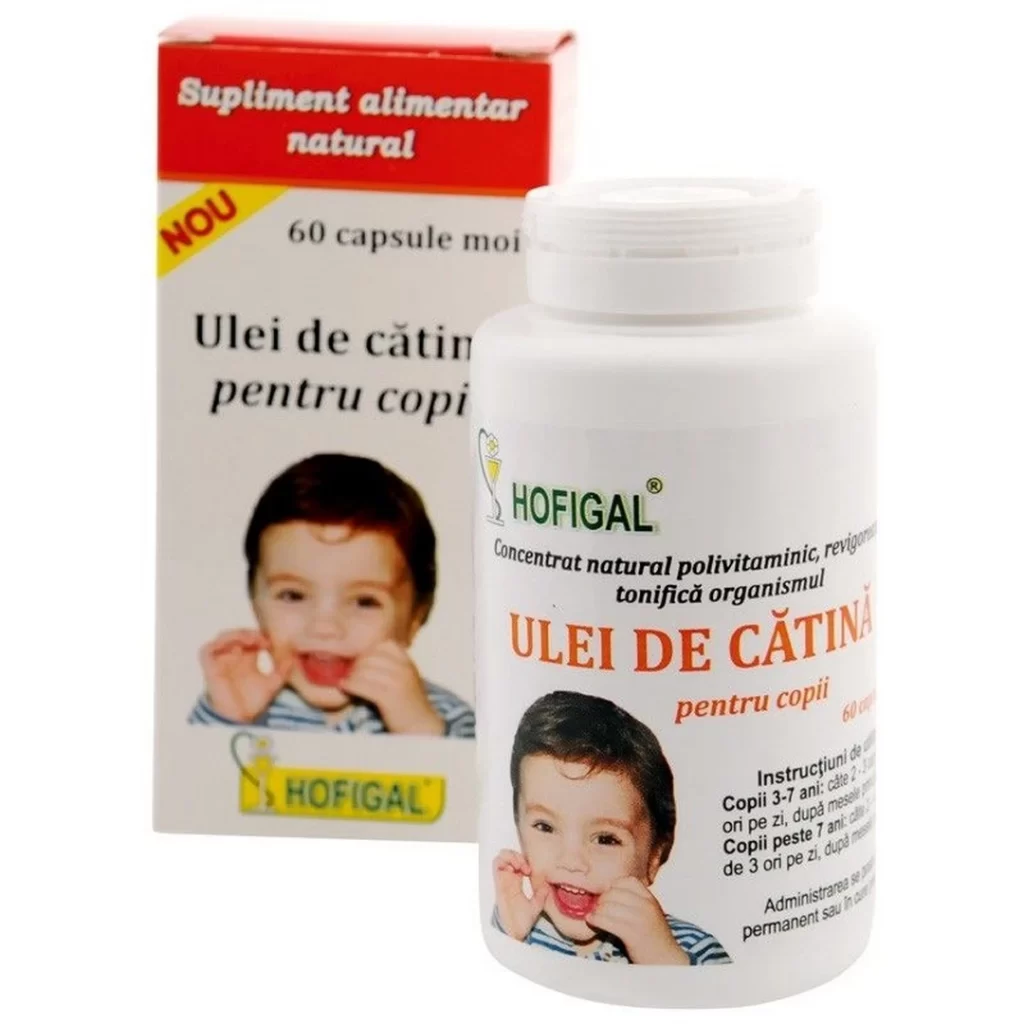 Ulei de catina pentru copii 60 cp moi Hofigal