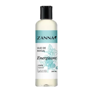 Ulei de masaj Energizant cu ulei de migdale si menta 200ml Zanna
