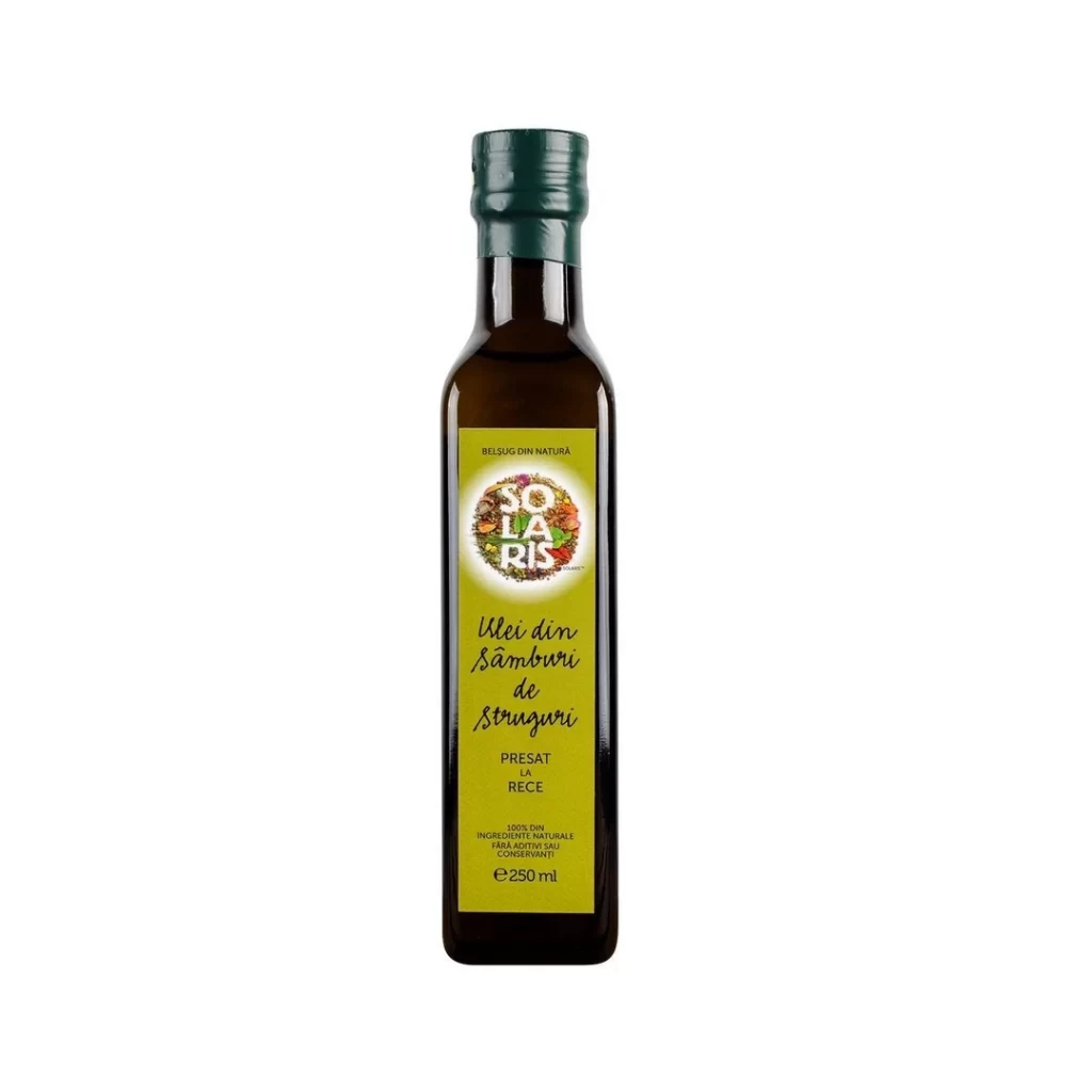 Ulei din samburi de struguri presat la rece 250 ml Solaris