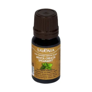 Ulei esential de menta creata pur - uz extern 10 ml Savonia