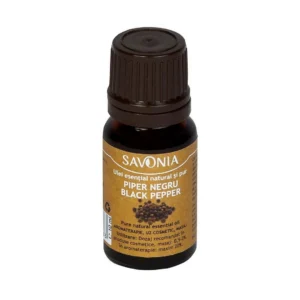 Ulei esential pur de piper negru - uz extern 10 ml Savonia