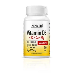 Vitamin D3 + K2 + Ca + Mg Complex 30cp Zenyth