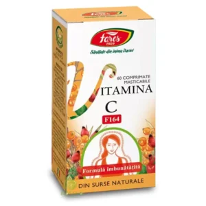Vitamina C Naturala F164 60 cp masticabile Fares
