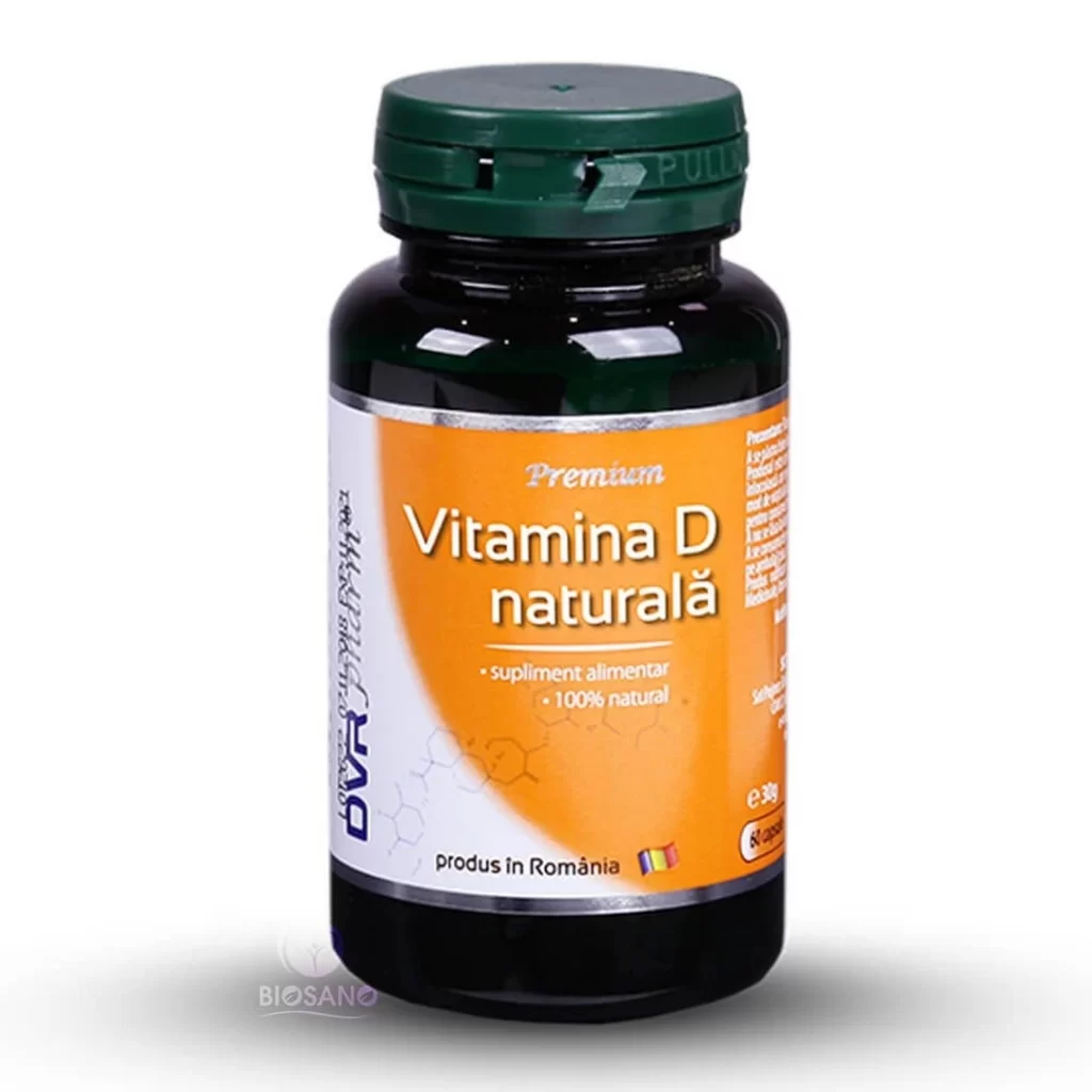 Vitamina D naturala 60 cp DVR