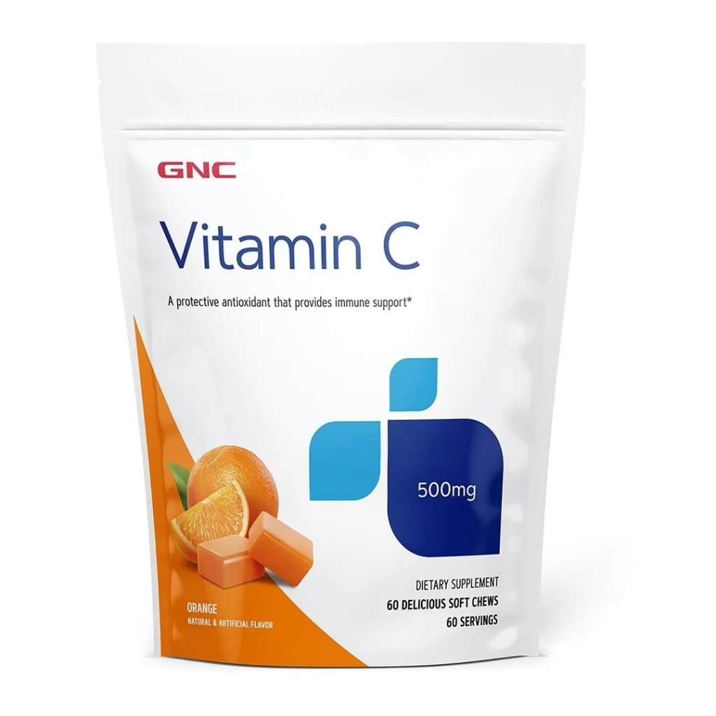 Vitamina C 500 mg 60 caramele masticabile GNC