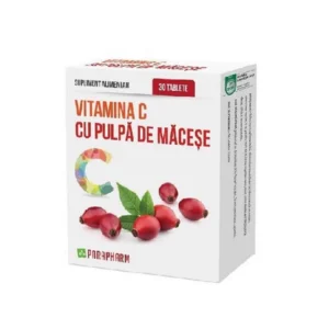 Vitamina C cu Pulpa de Macese 30 cp Parapharm