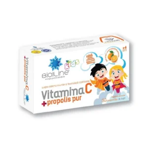 Vitamina C + propolis pur copii 30 cp BioSunLine