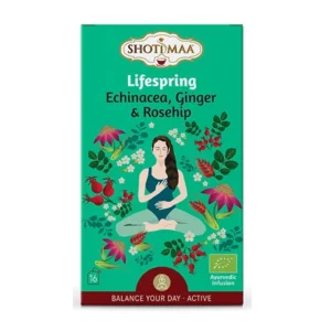 Ceai Lifespring cu echinacea, ghimbir si macese 16pl BIO Shotimaa