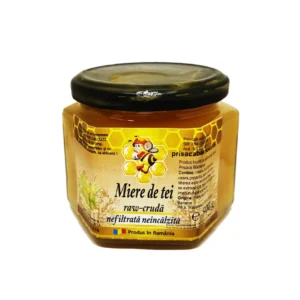 Miere cruda nefiltrata de tei 500g Prisaca Barnova