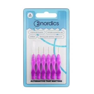 Periute interdentare cu capac protector 6 buc Nordics