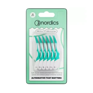 Scobitori din silicon cu travel box 30 buc Nordics