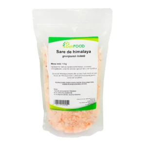 Sare de Himalaya grunjoasa iodata 1 kg DeliFOOD