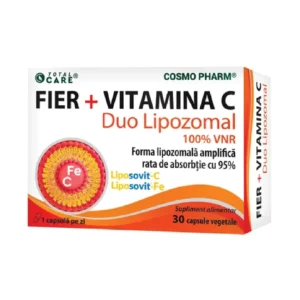 Fier + Vitamina C Duo lipozomal 30 cps Cosmo Pharm