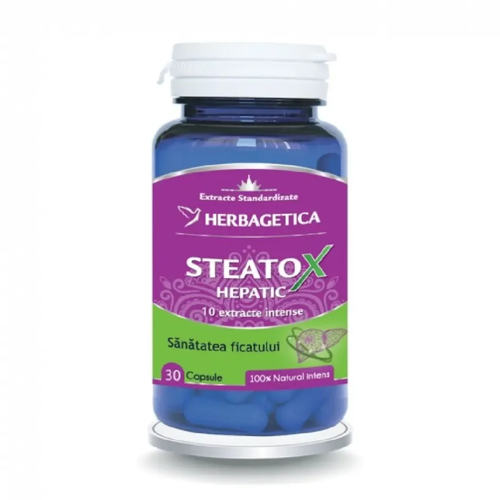 Steatox Hepatic 30 cp Herbagetica