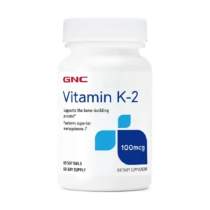 Vitamin K-2 100 mcg Vitamina K 2 60 cps GNC