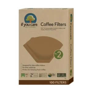Filtre de cafea marimea 2 nealbite 100buc If You Care