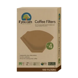 Filtre de cafea marimea 4 nealbite 100buc If You Care