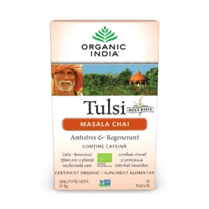 Ceai Tulsi Masala Chai relaxant si regenerant BIO 18 pl Organic India
