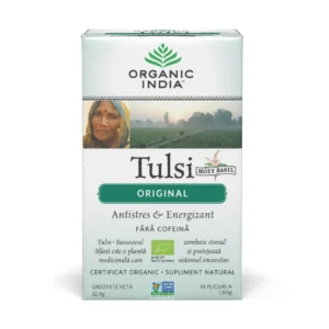 Ceai Tulsi antistres natural si energizant BIO 18 pl Organic India