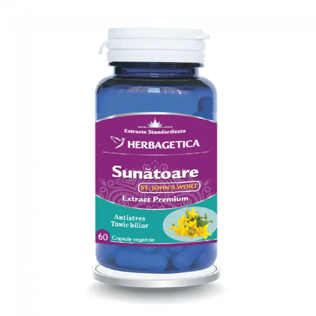Sunatoare St. John Wort 60 cp Herbagetica