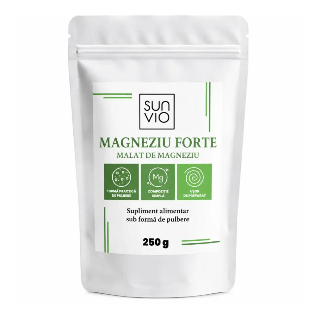 Magneziu Forte Malat de magneziu 250 g SunVio