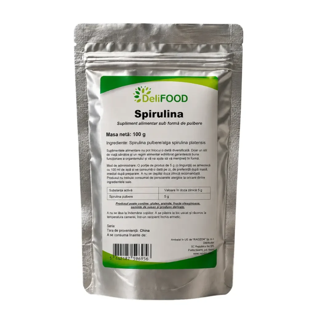 Spirulina pulbere 100 g DeliFOOD