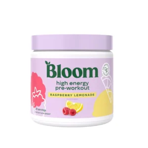 Bloom High Energy Pre-Workout pentru femei cu Aroma de Limonada cu Zmeura 207.5g GNC