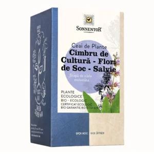 Ceai Cimbru de cultura ,flori de soc si salvie BIO 18 pl Sonnentor