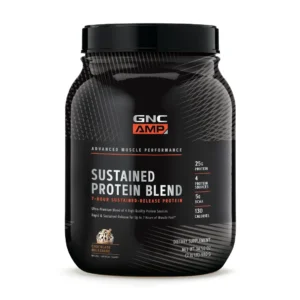 AMP Sustained Protein Blend, Amestec Proteic cu Aroma de Milkshake de Ciocolata 924 g GNC