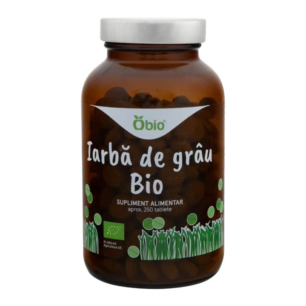 Iarba de grau BIO 250 tb (125g) Obio