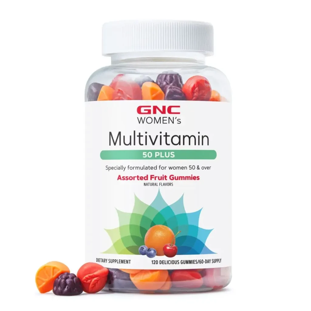 Jeleuri cu Multivitamine pentru Femei 50+ cu Aroma de Fructe Asortate 120 jeleuri GNC
