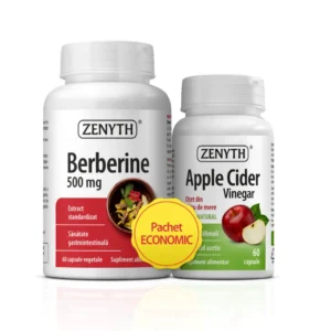 Pachet Berberina 500 mg 60 cp si Apple Cider Vinegar 60 cp Zenyth