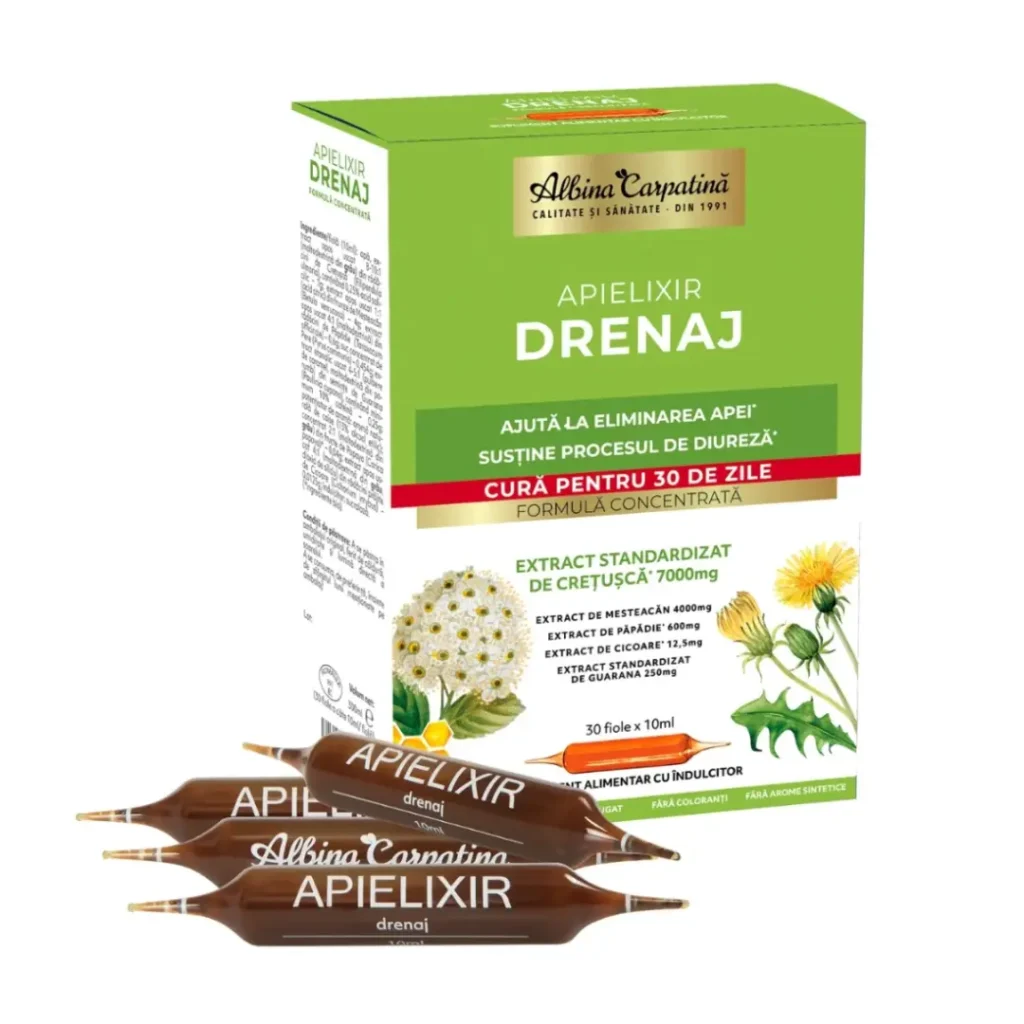 Apielixir Drenaj 30 de fiole Albina Carpatina