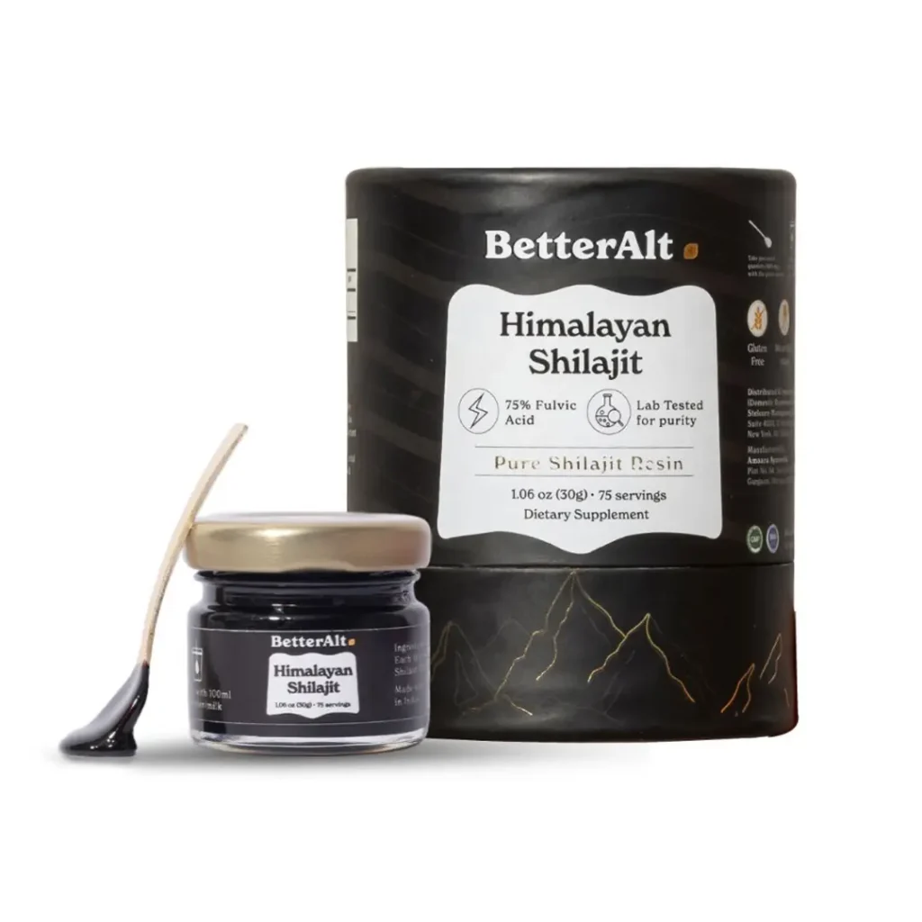 BetterAlt Shilajit Himalayan, Rasina Pura de Shilajit din Himalaya 30 g GNC
