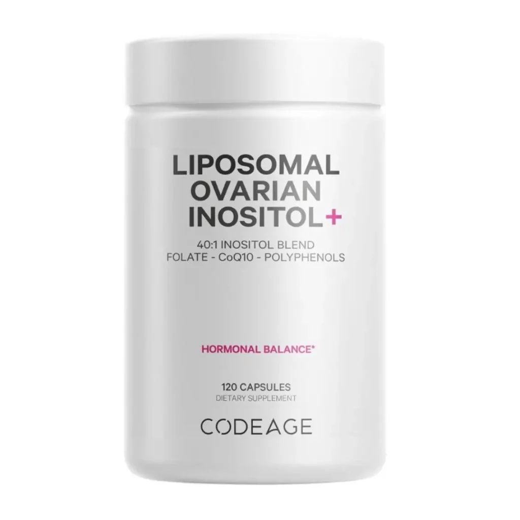 CodeAge Liposomal Ovarian Inositol+, Myo-Inozitol Ovarian cu Coenzima Q10 120 cps GNC
